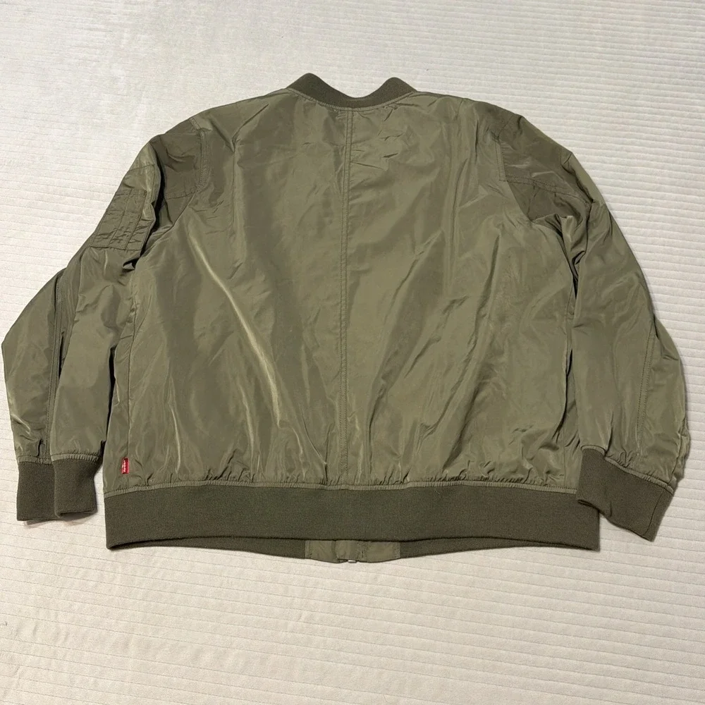 Men's Levi's Levi Strauss & Co. Green Bomber Jacket Size XLarge